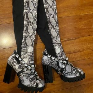 🆕🔥Sexy Gemstone Thigh-high Boots